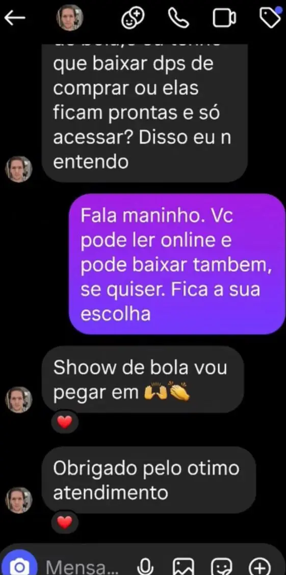 Depoimento de cliente — Print 04